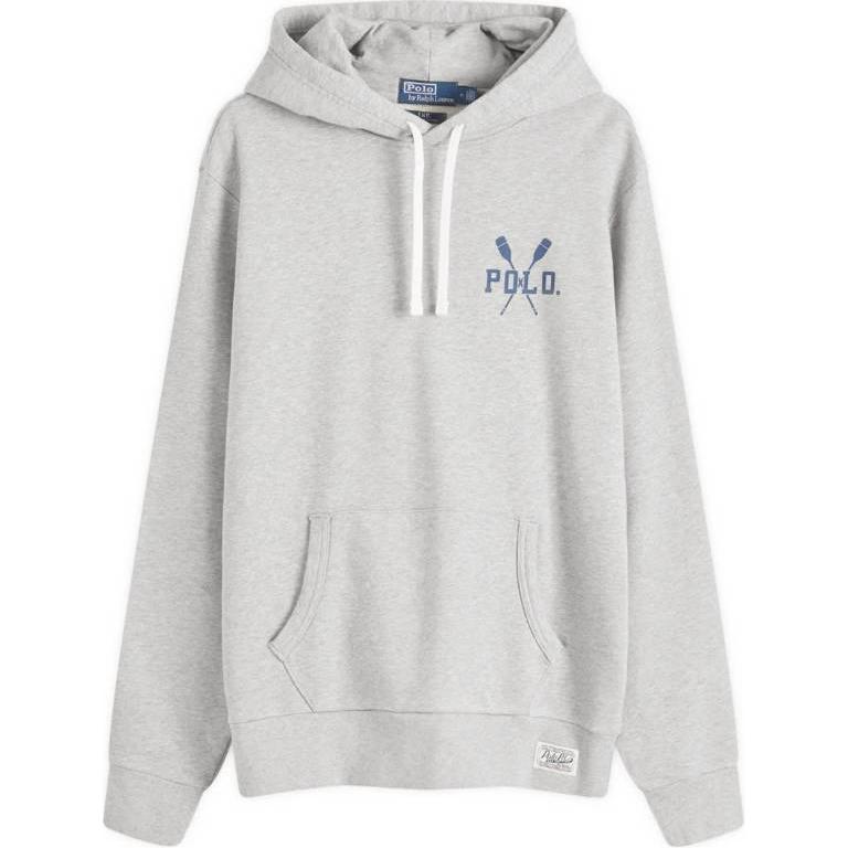 Ralph Lauren Grey Long-Sleeve Logo Hoodie Pullover POIZON240809943