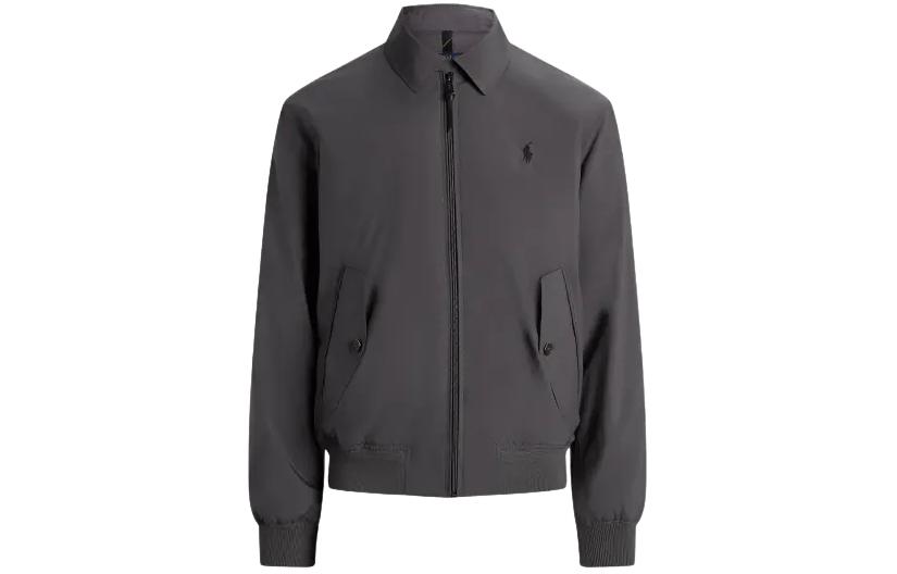 Ralph Lauren Grey Packable Water-Repellent Slim Jacket with Logo Embroidery MNPOOTW16021-298