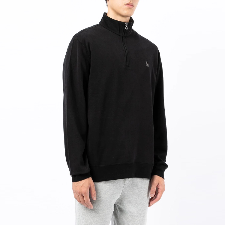 Details for Sudadera Ralph Lauren Half-Zip Pullover Sólida con Bordado de Logo. 710812963-001