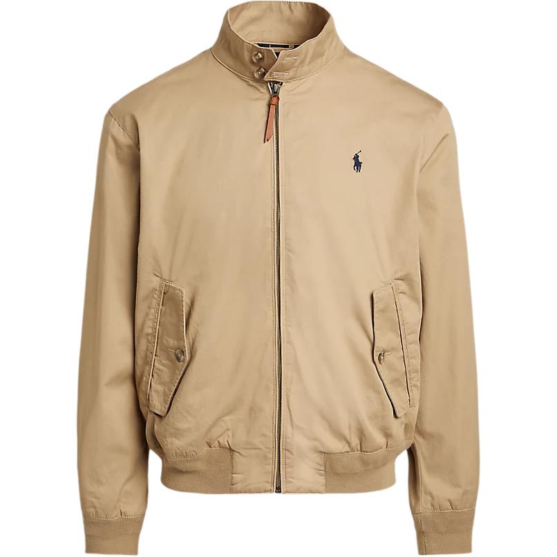 Ralph Lauren Harrington Solid Zip-Up Jacket - Brown 656415