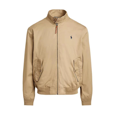 Ralph Lauren Harrington Solid Zip-Up Jacket - Brown 656415