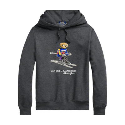 Ralph Lauren Hoodie Cartoon Graphic Long Sleeve Dark Grey 710852453-009