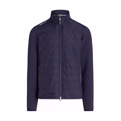 Ralph Lauren Hybrid Mock Neck Jacket Navy Blue Slim-Fit Long Sleeve Jacket MNXGKNI16820147-410