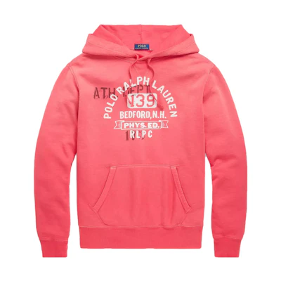 Ralph Lauren Letter Graphic Red Hoodie Long Sleeve 710851940-001