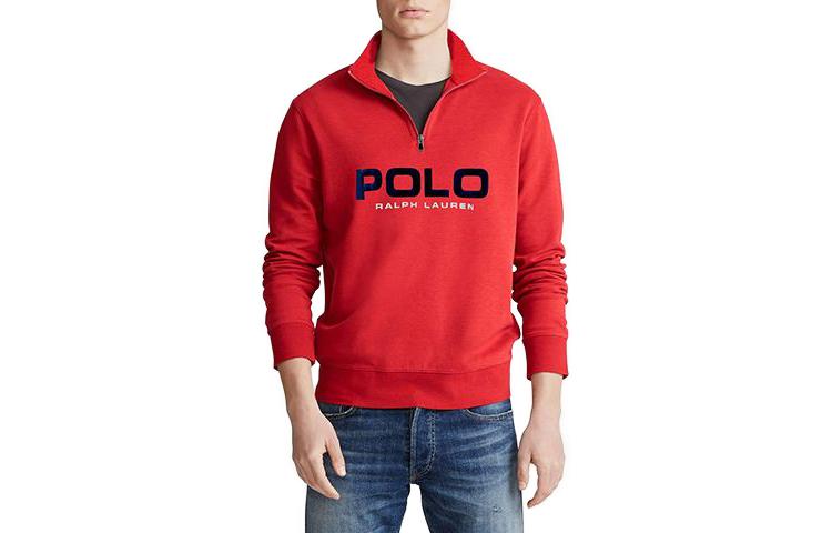 Ralph Lauren Letter Half-Zip Sweatshirt Red 3534-10001-0381-060