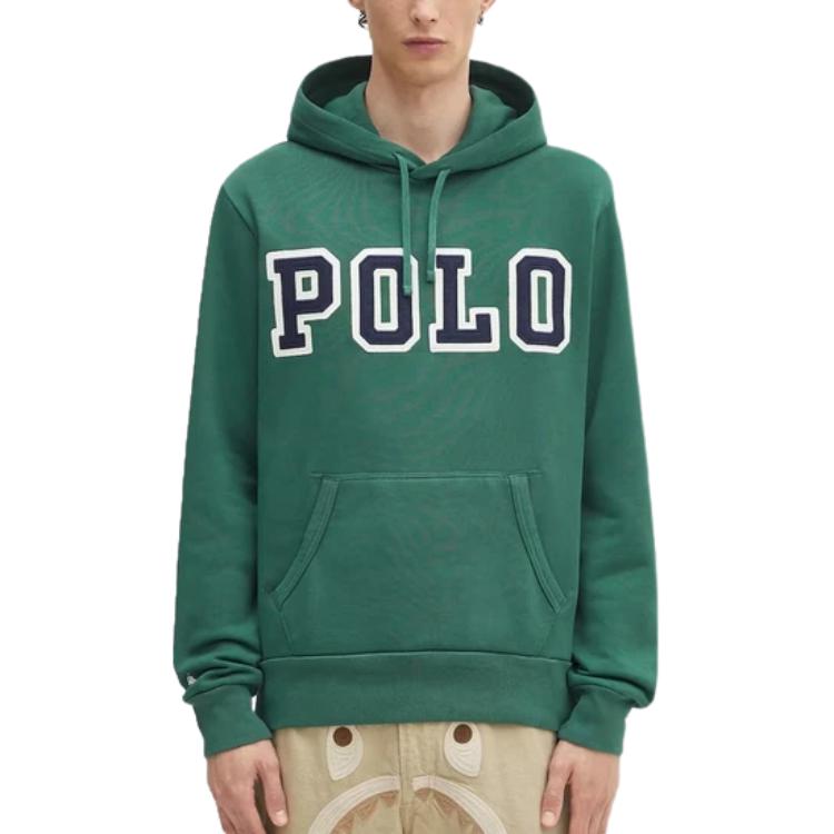 Ralph Lauren Letter Logo Hoodie with Long Sleeves and Pocket 710972664-001