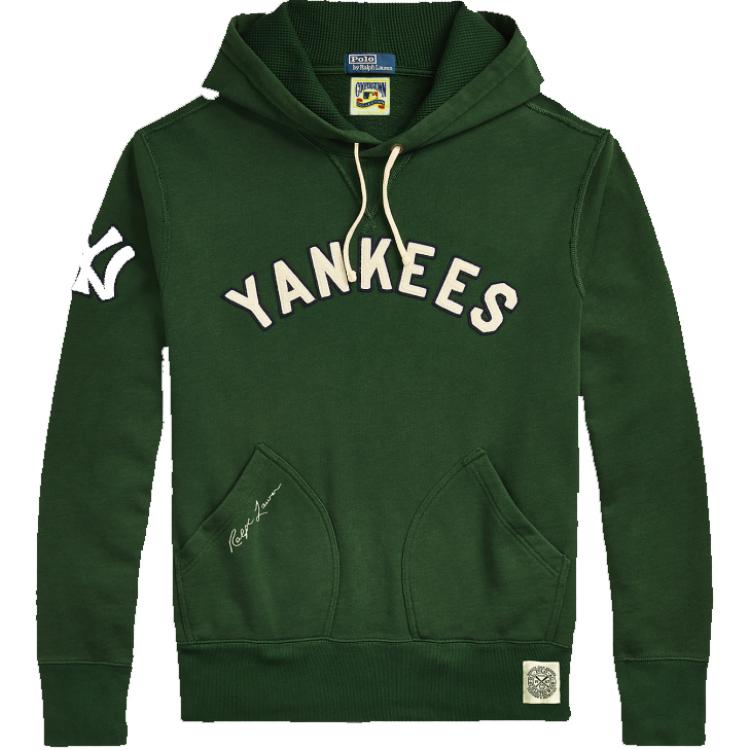 Ralph Lauren Letter Print Hoodie Long Sleeve - Sage Green MNPOKNI16823963-301