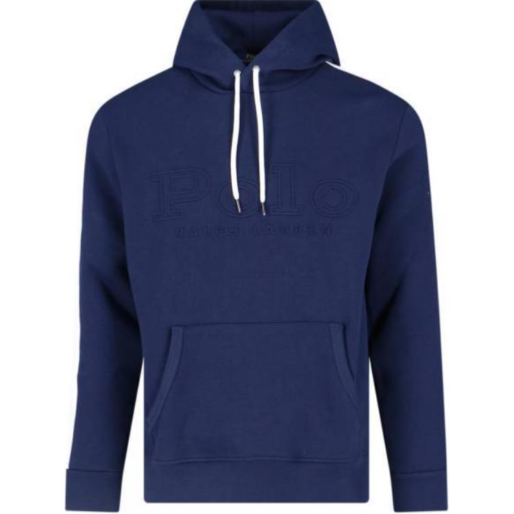 Ralph Lauren Letter Print Slim Fit Hoodie Men’s Blue 710900868-003