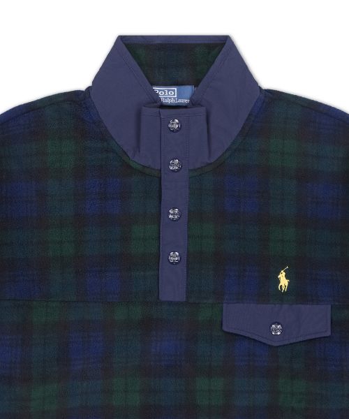 Lookbook Ralph Lauren 限量版寬鬆版型刷毛套頭上衣 - 黑色 MNPOKNI16825561-001-26