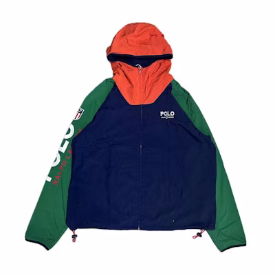 Ralph Lauren Logo Colorblock Windbreaker Hoodie Jacket Multicolor - Men 710817013-001