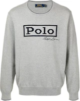 Ralph Lauren Logo Crewneck Pullover Sweatshirt Grey - 710828780-001 Ralph Lauren Logo Crewneck Pullover Sweatshirt Grey - 710828780-001