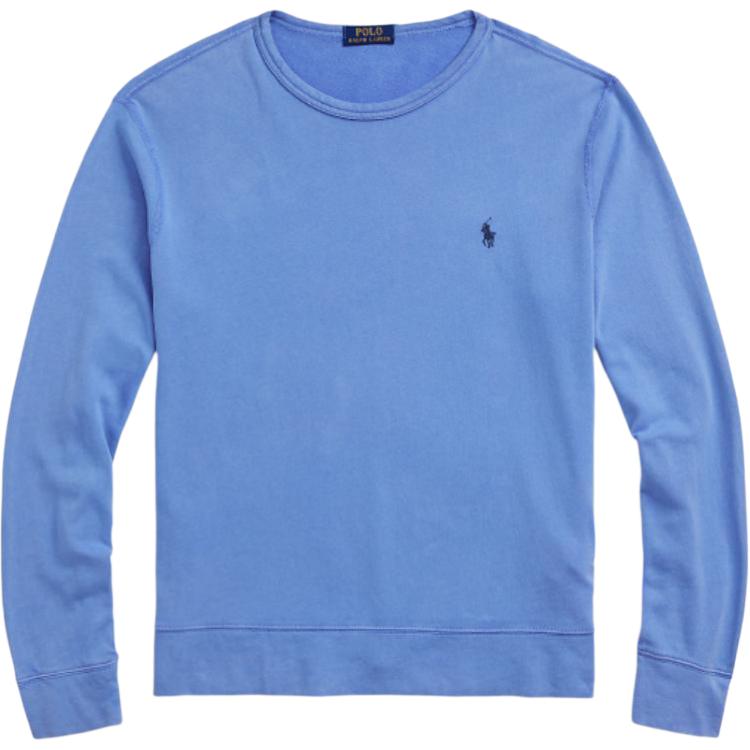 Ralph Lauren Logo Crewneck Slim Fit Long-Sleeve Sweatshirt Blue MNPOKNI16823615-430