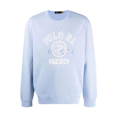 Ralph Lauren Logo Crewneck Sweatshirt Blue - 710851936-001