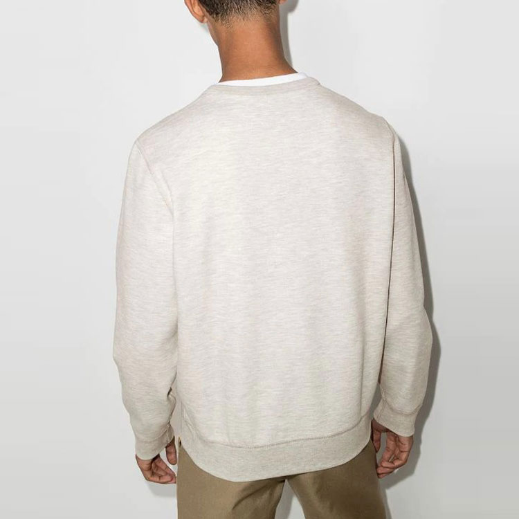 Ralph Lauren Logo Embroidered Crewneck Pullover Sweatshirt Grey White Men 710675313-020 圖 4