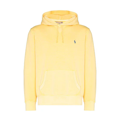 Ralph Lauren Logo Embroidered Drawstring Hoodie Yellow 710793020-010