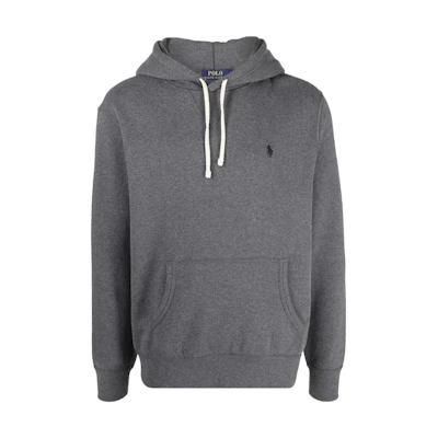 Ralph Lauren Logo Embroidered Hoodie - Gray 710766778-026
