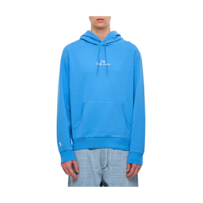 Ralph Lauren Logo Embroidered Hoodie Long Sleeve Blue 710936586-004