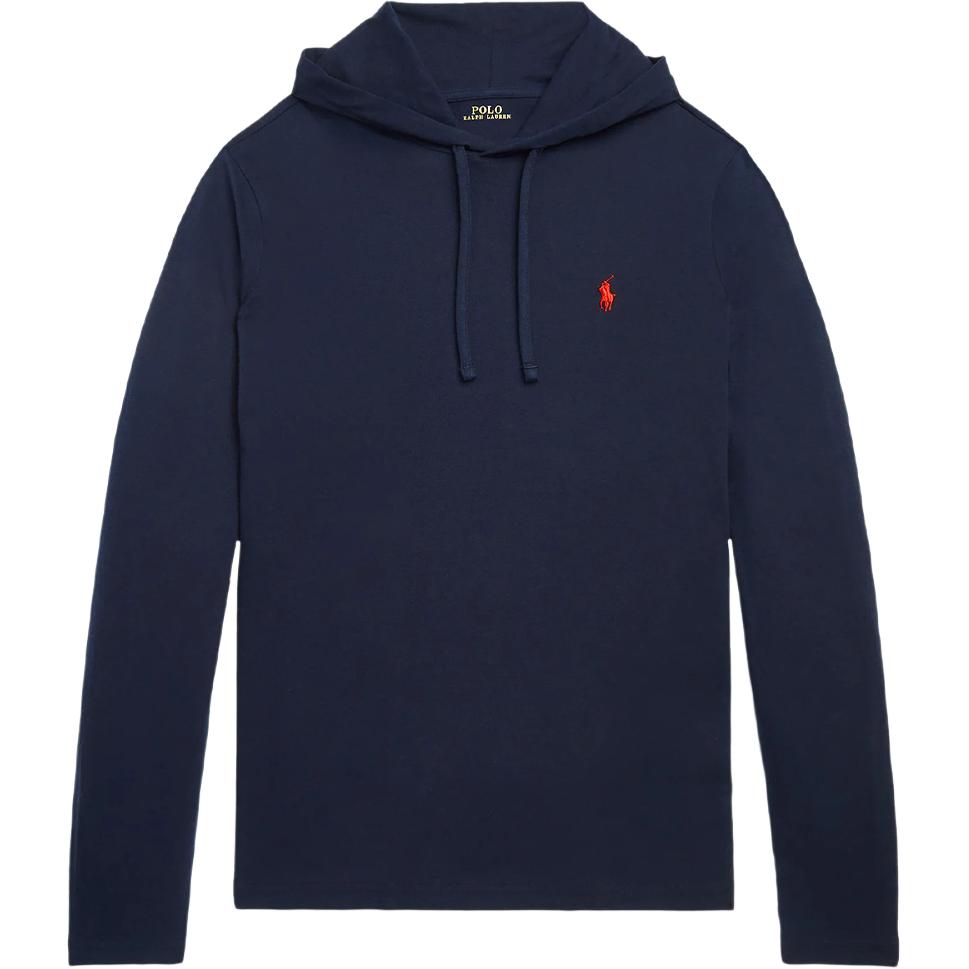 Ralph Lauren Logo Embroidered Navy Blue Hoodie for Men 710847203-028