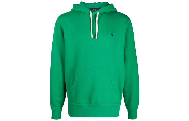 Ralph Lauren Logo Embroidered Pullover Hoodie Green 710766778-034