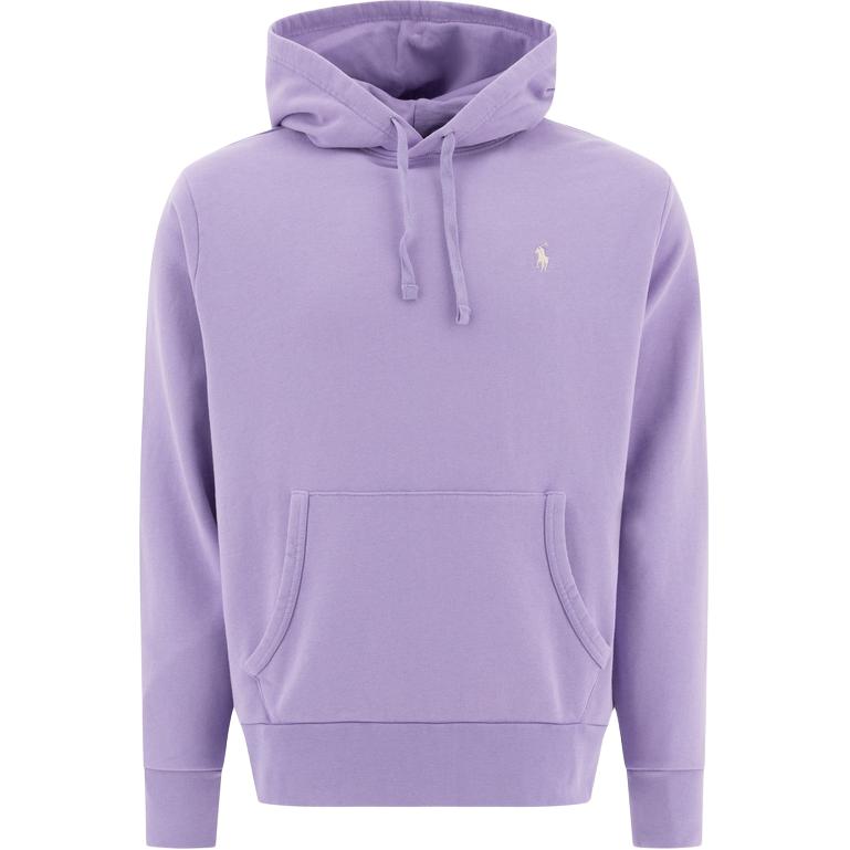 Ralph Lauren Logo Embroidered Purple Hoodie Long Sleeve 710916690-028