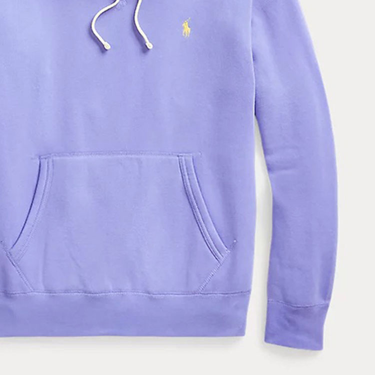 Ralph Lauren Logo Embroidered Solid Hoodie Long Sleeve Light Blue - Men 710838696-044 圖 6