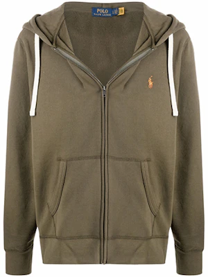 Ralph Lauren Logo Embroidered Zip Hoodie Sweatshirt Green 710813297-010 Buy Ralph Lauren Logo Embroidered Zip Hoodie Sweatshirt Green 710813297-010