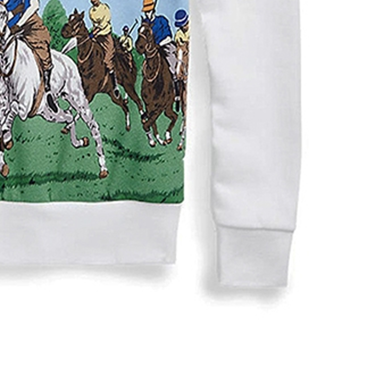 Ralph Lauren Logo Graphic Hoodie Sweatshirt White Color 710836746-002 圖 7