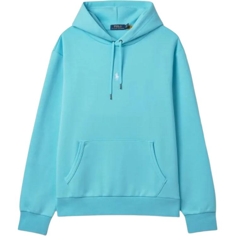 Ralph Lauren Logo Hoodie Blue Long Sleeve Sweater MNPOKNI16823008-400