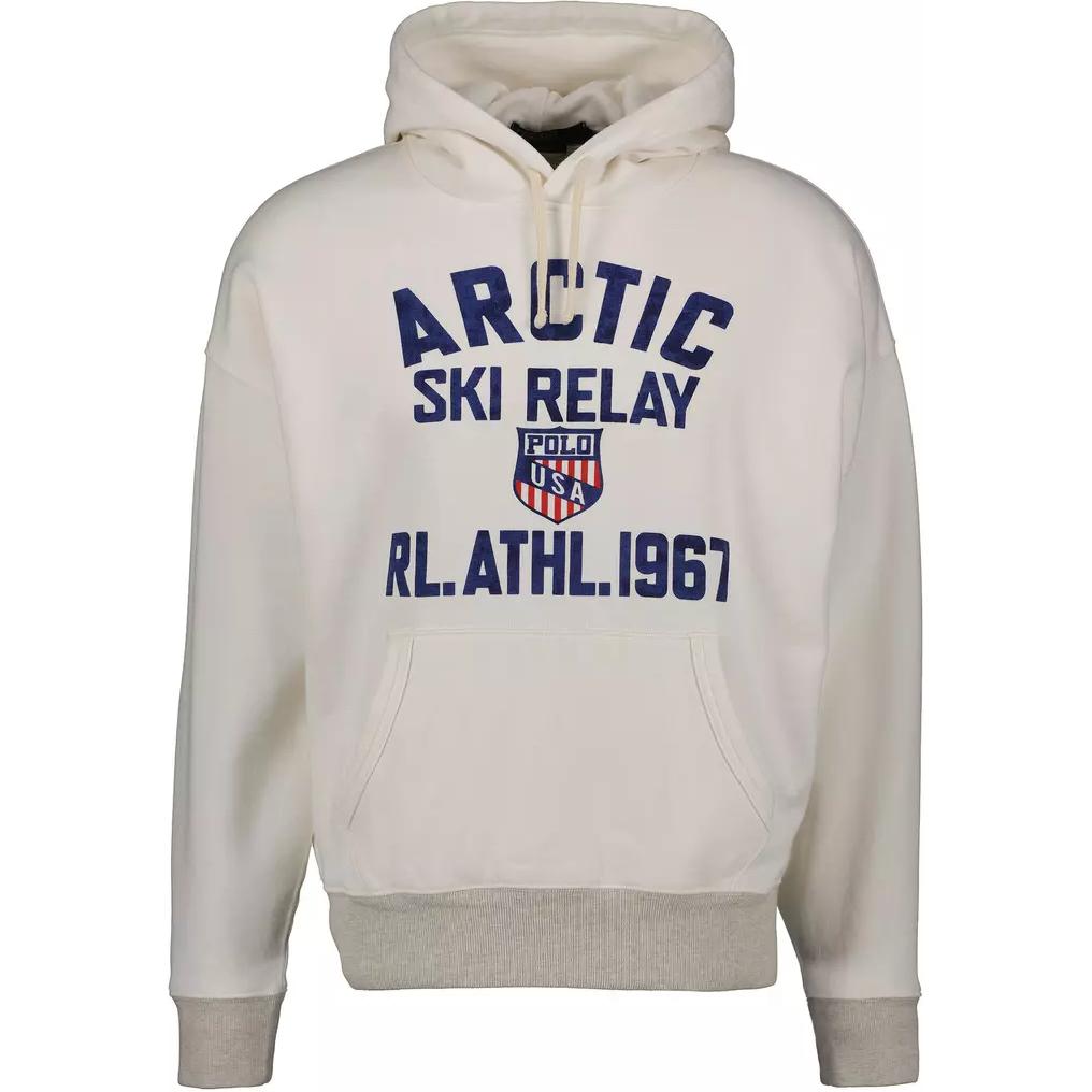 Ralph Lauren Logo Hoodie Long Sleeve - Gray/White 710952211-001