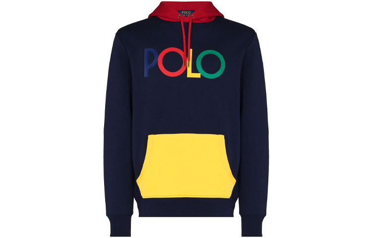 Ralph Lauren Logo Hoodie Unisex Blue 710842894-001