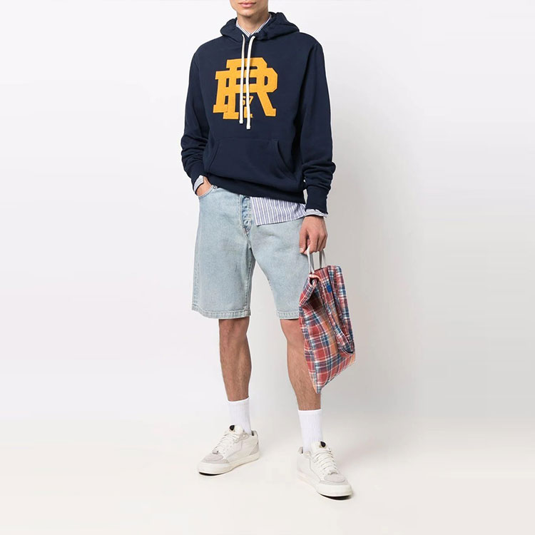 Ralph Lauren Logo Patch Pullover Hoodie - Blue 710850318-001 圖 3