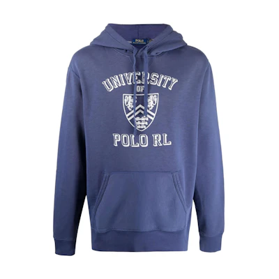 Ralph Lauren Logo Print Collared Sweatshirt Purple 710851939001