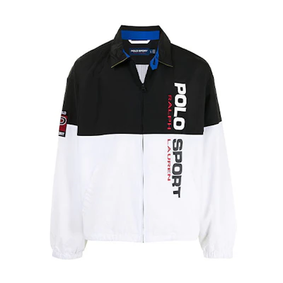 Ralph Lauren Logo Print Colorblock Jacket - White 710832-E11
