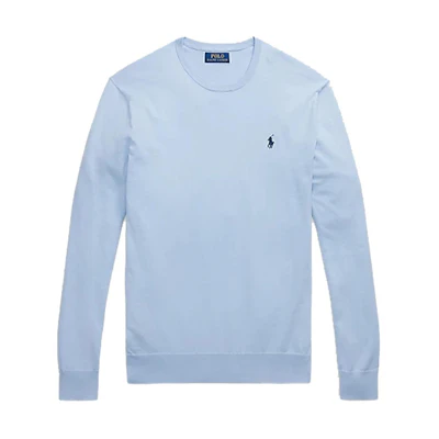 Ralph Lauren Logo Print Crewneck Long Sleeve Sweatshirt Men’s Light Blue 710890558-502