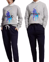 Purchase Ralph Lauren Logo印花灰色圓領休閒衫 男女款 MNPOKNI16821865-020
