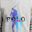 Sizing Ralph Lauren Logo Cetak Baju Sweater Leher Bulat Unisex Kelabu MNPOKNI16821865-020