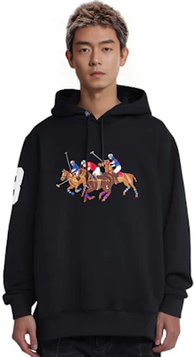 Ralph Lauren Logo Print Embroidered Hoodie Black Long Sleeve 710823853-006 Shop Ralph Lauren Logo Print Embroidered Hoodie Black Long Sleeve 710823853-006