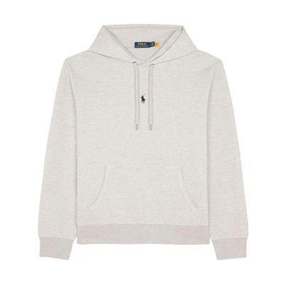 Ralph Lauren Logo Print Hoodie Long Sleeve - Gray 710881506-024