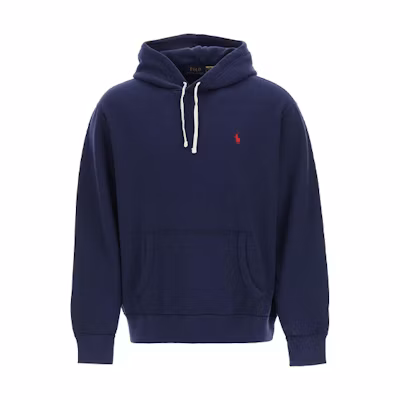 Ralph Lauren Logo Print Solid Hoodie Blue 212696UFE000-006