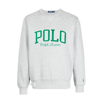 Ralph Lauren Logo Print Sweatshirt Light Grey 710878606-003
