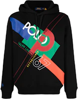 Ralph Lauren Logo Printed Casual Loose Hoodie Black 710926981-001 Ralph Lauren Logo Printed Casual Loose Hoodie Black 710926981-001
