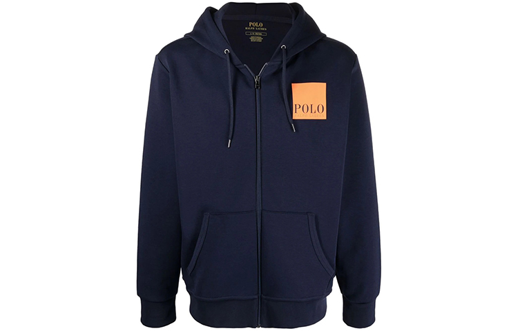 Ralph Lauren Logo Printed Hoodie Sweatshirt Blue - 710839043-003
