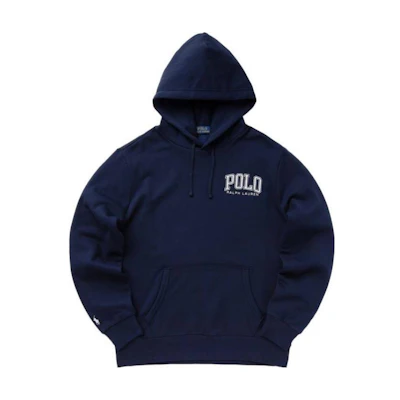Ralph Lauren Logo Pullover Hoodie Navy Blue Long Sleeve Sweater 710952039-001