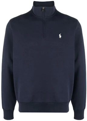 Ralph Lauren Logo Pullover Mock Neck Sweatshirt Lelaki Biru Gelap 710922557-002 Order Ralph Lauren Logo Pullover Mock Neck Sweatshirt Lelaki Biru Gelap 710922557-002
