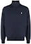 Order Ralph Lauren Logo Pullover Mock Neck Sweatshirt Lelaki Biru Gelap 710922557-002