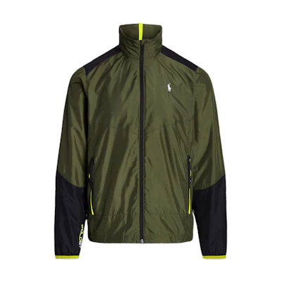 Ralph Lauren Logo Stand Collar Zip Jacket Green MNPOOTW16021072-999