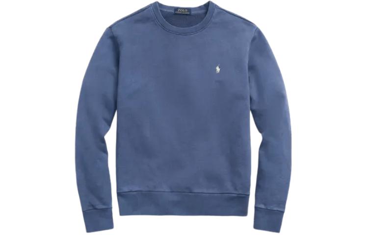 Ralph Lauren Loopback Fleece Slim Fit Crewneck Sweatshirt Blue for Men MNPOKNI16823-156