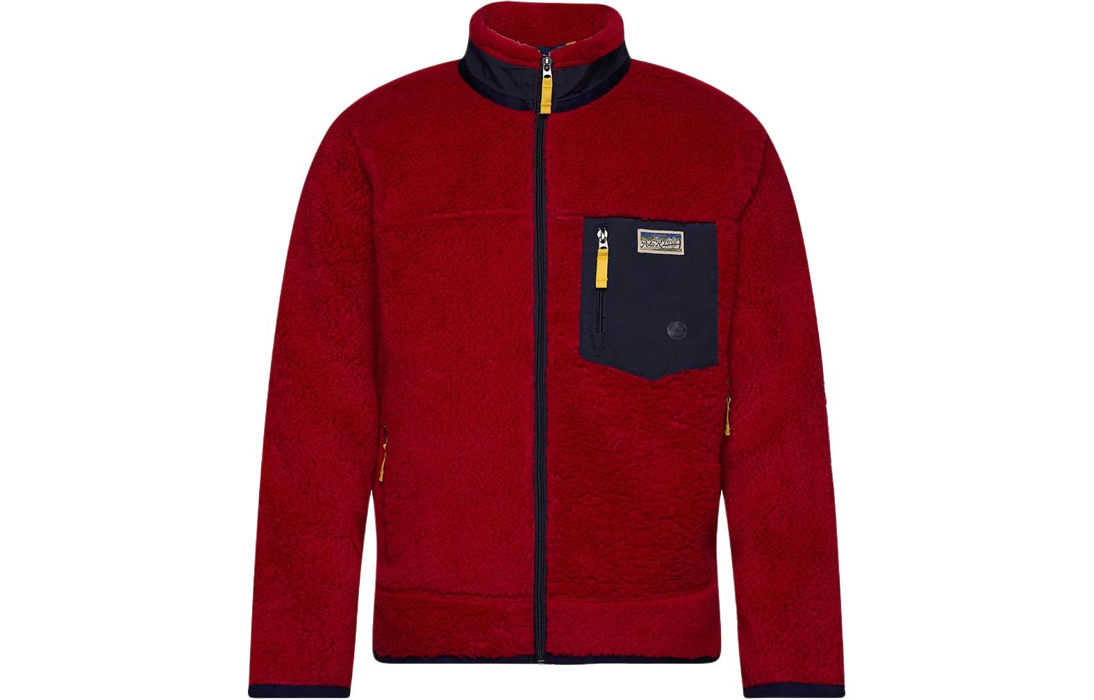 Ralph Lauren Loose-Fit Colorblock Long-Sleeve Jacket Red 710920511-003