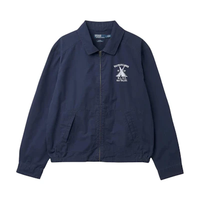 Ralph Lauren Men’s Navy Blue Letter Print Pilot Collar Jacket MNPOOTW16021510-410