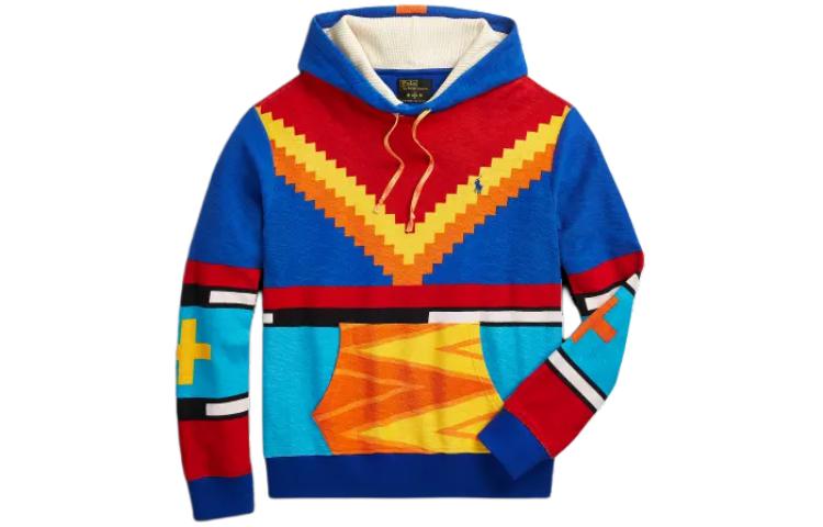 Ralph Lauren Naiomi Glasses Loopback Hoodie Blue Unisex Fit MNPOKNI16823609